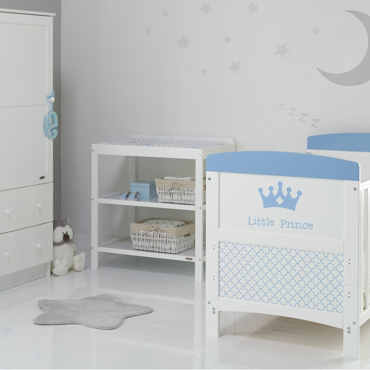 Obaby Grace Little Prince Cot Bed 3Piece Nursery Furniture Set
